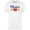 Merica Banquet Beer - Unisex T-Shirt - Image 2